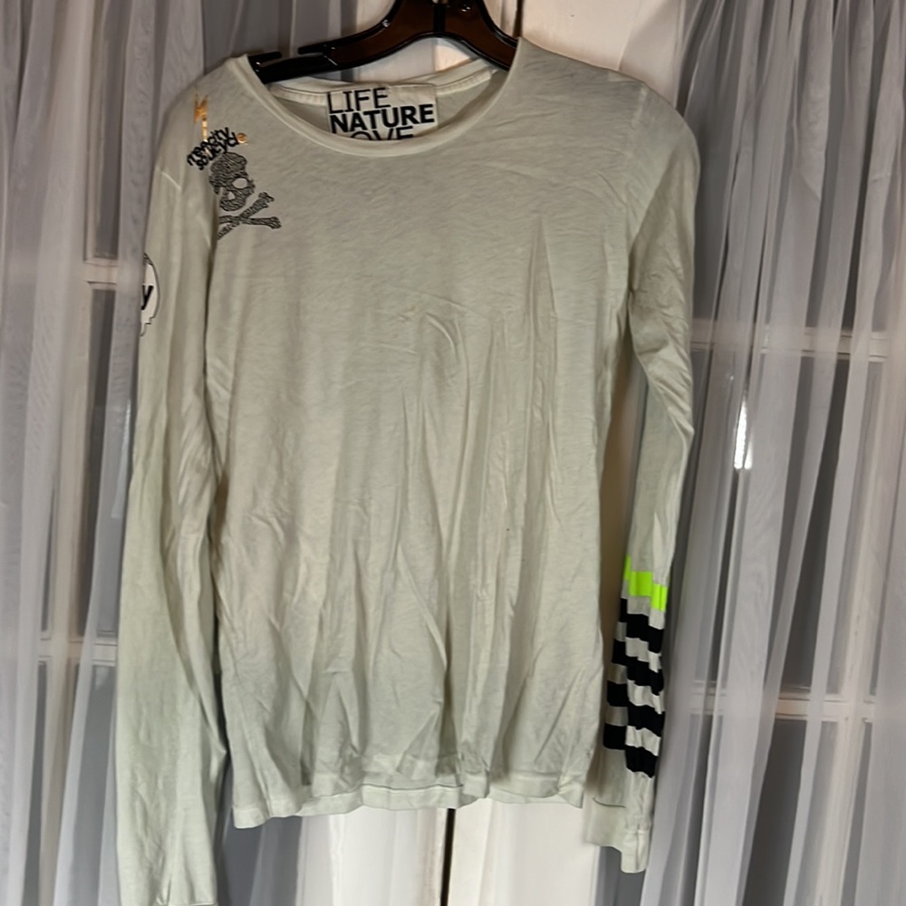 Freecity x SoulCycle Women’s Small Long Sleeve Skull Graphic Tee mint G Green - Picture 6 of 10